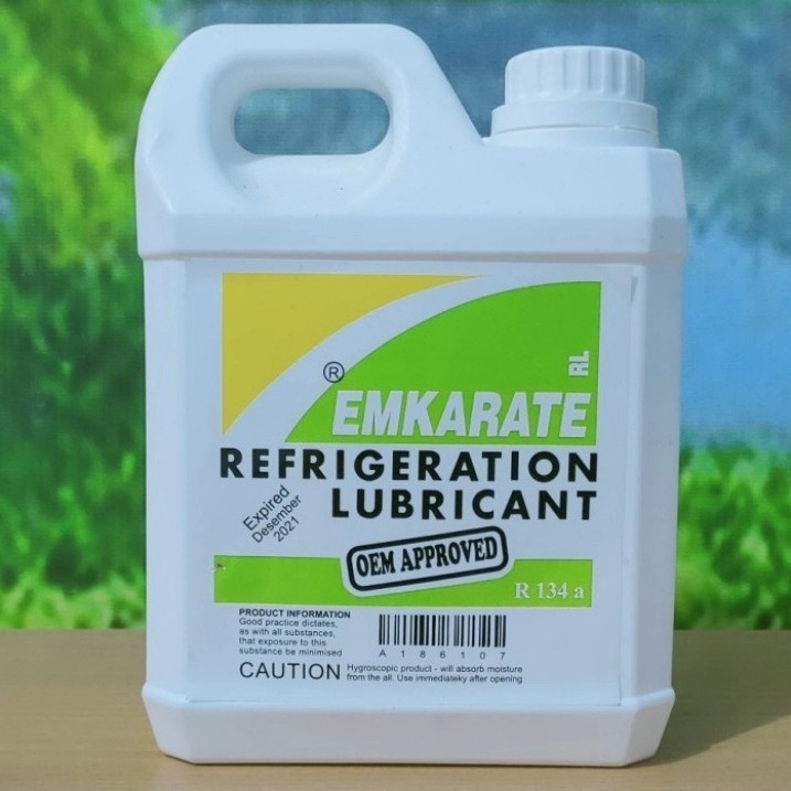 Oli Emkarate R 134 A 1 liter untuk kompresor kulkas / ac mobil