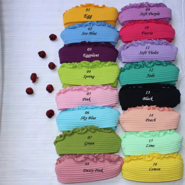 Jilbab anak Vania Curly (All size untuk usia 4-7 tahun)