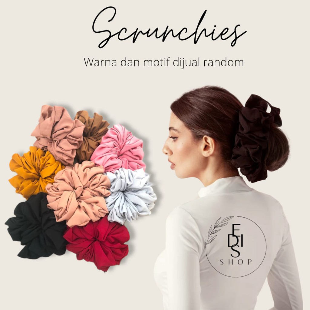 Scrunchie Ikat Rambut TILE Cepol Hijab/ CEPOL TALI RAMBUT ANTI PUSING GROSIR DAN MURAH