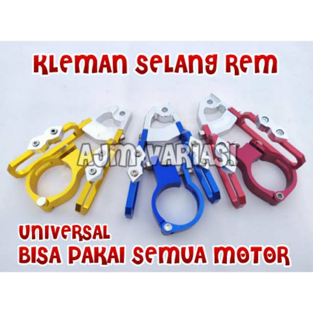 Jepitan Selang Rem Kleman Selang Rem Klem Kabel Rem Universal Cnc Nmax Aerox Beat Vario