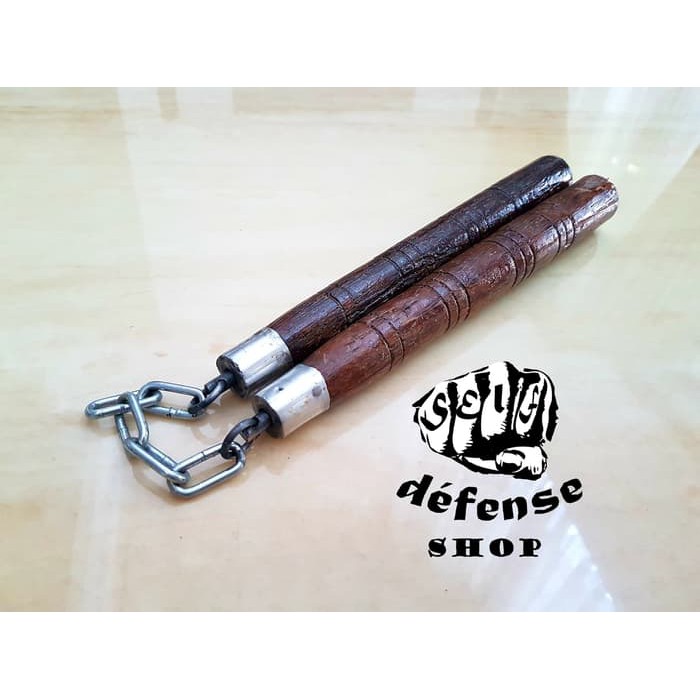 TERLARIS COD Double Stick-Nunchaku Local Product-Bahan Kayu Aren--