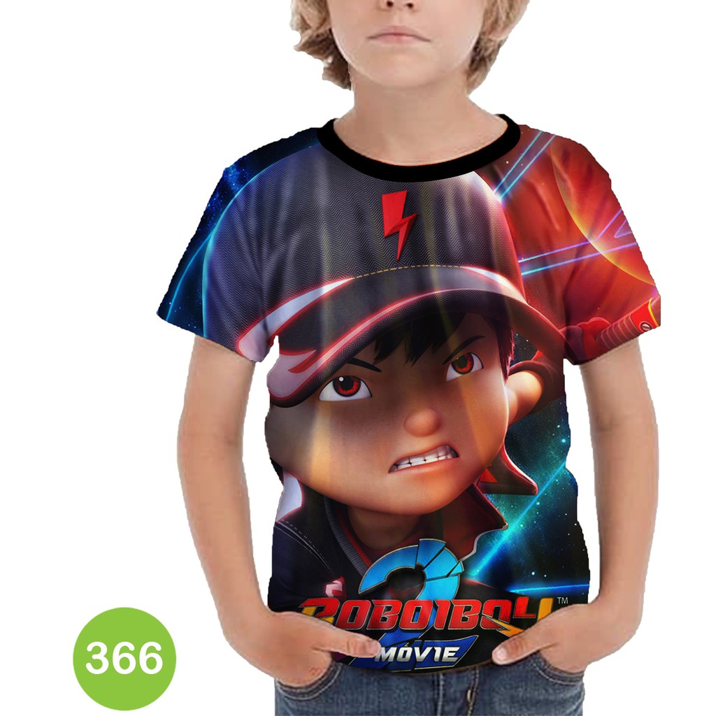 Baju Boboiboy Halilintar 3D Baju Anak Boboiboy Halilintar 3D Series Kartun Anak #366