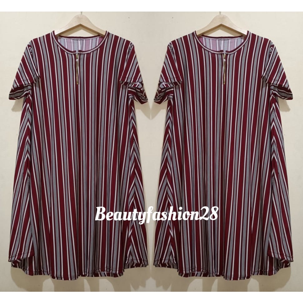 Dres jersey salur 02 super jumbo busui daster cantik ibu hamil  ld 120 masih bisa melar 160