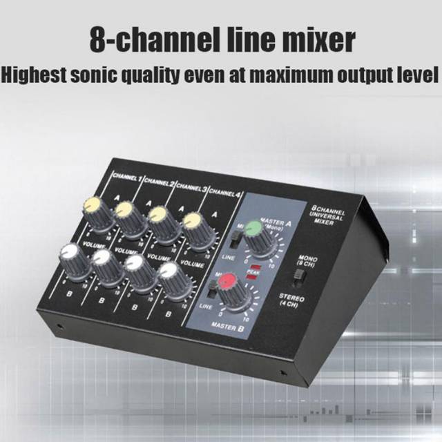 Mixer 8 Channel PROFESIONAL Soundcard 8 Channel - TAFFWARE WAITESI