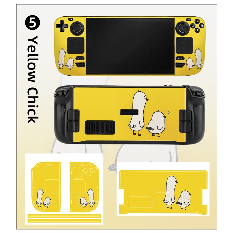 Btsg 1set Stiker Konsol Untuk Steam Deck Console Full Set Skin Vinyl PVC Decals Pelindung Anti Sidik Jari