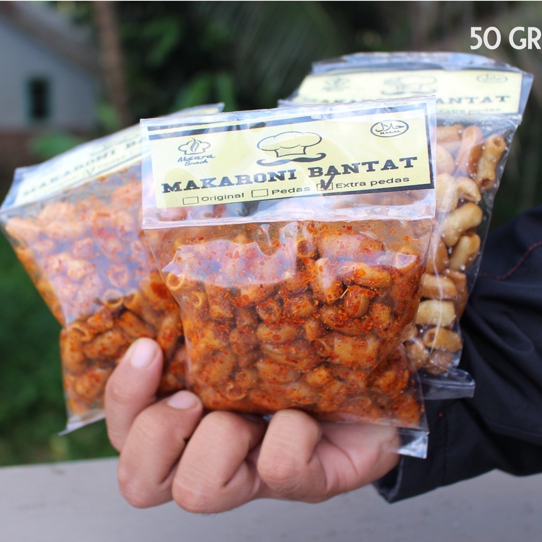 (TERLARIS) MAKARONI BANTET-BANTAT,KRIWIL&amp;KERANG 50g MAKANAN GURIH RINGAN KEKINIAN KHAS TASIKMALAYA