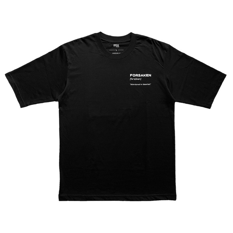 Imok Forsaken Black Oversized Tshirt