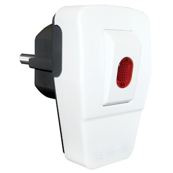 BROCO STEKER + LAMPU / Steker + Switch ON OFF 13311 Colokan Plus On OFF