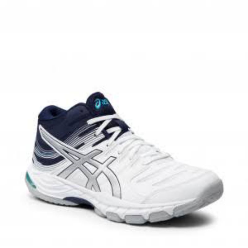 Sepatu volly Man Original import Made in Vietnam white blue / sepatu Man gel beyond white blue / sepatu pria badminton / sepatu volly / sepatu