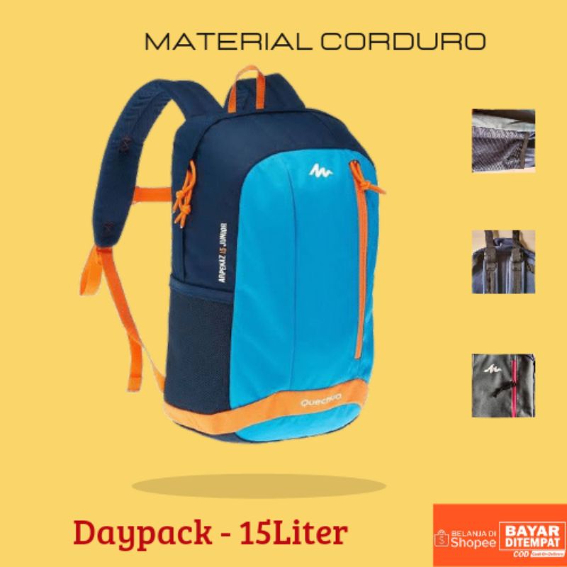 DAYPACK QUECHUA 15L TAS RANSEL QUECHUA ARPENAZ TAS GENDONG TAS SEKOLAH TAS ANAK TAS SPORT