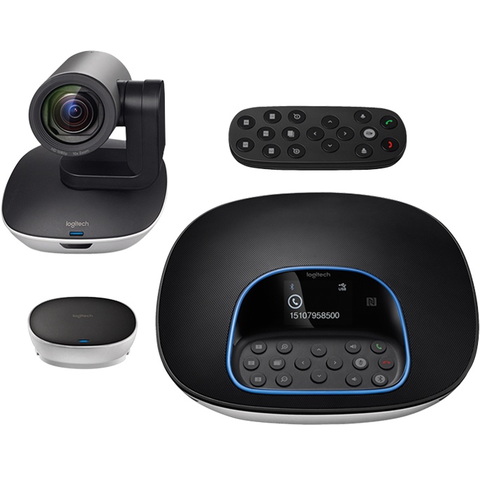 Webcam Logitech Group Plus Expansion Mic - Garansi Resmi 2 Tahun