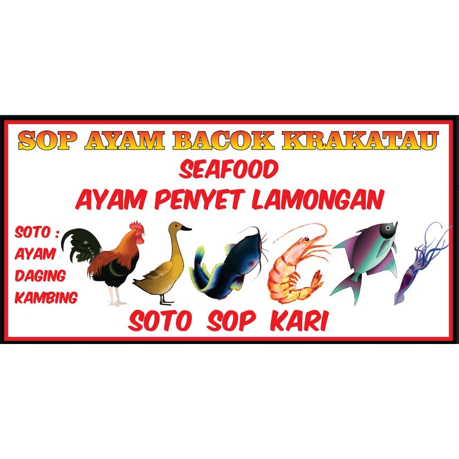Cetak Spanduk Pecel Lele Lamongan