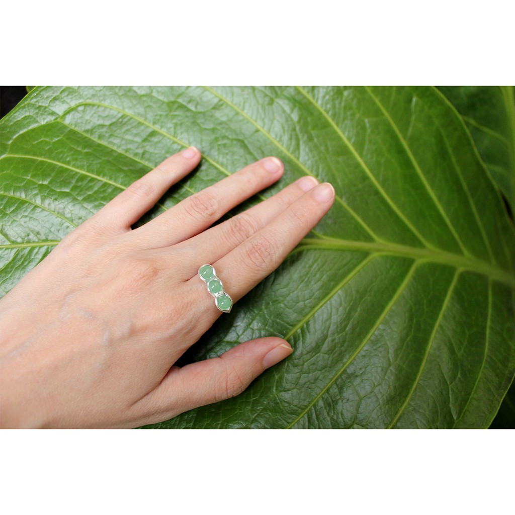 SERI SERI Pea Pods Perak 925 Asli Cincin Wanita Sterling Silver Ring