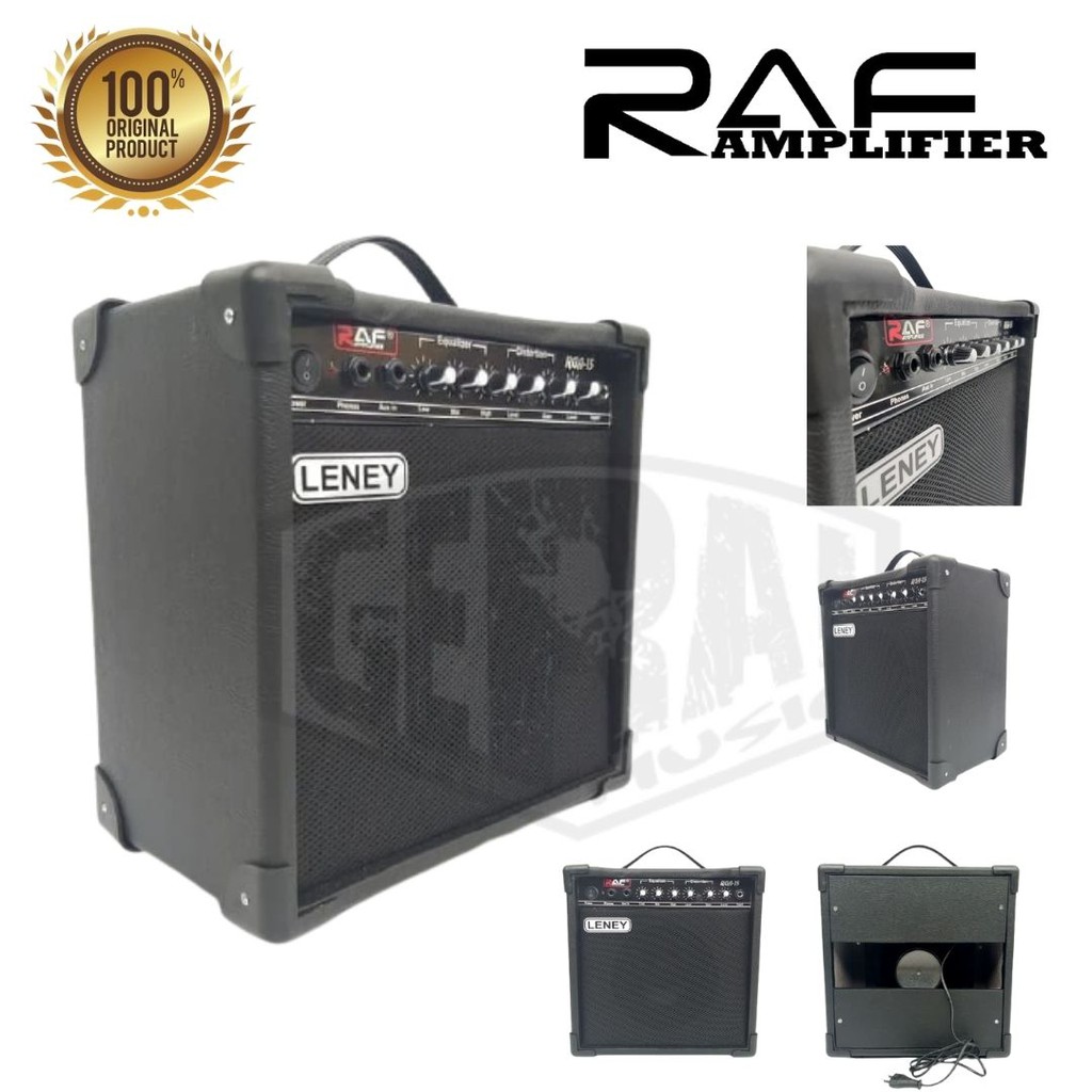RAF - Ampli Gitar 8 INCH ( Distorsi/Overdrive ) Black