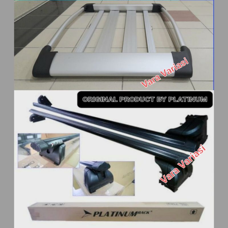 PAKET RACK BAGASI ATAS SUNRACK + KAKI RAK JEPIT ROOFRAILE MOBIL ALL NEW RUSH 2018