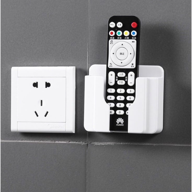 Holder HP Tempel Dinding Rak Serbaguna Colokan HP Remot Tempel Tembok Wall Phone Holder Tempat Handphone &amp; Remote TV Import Murah