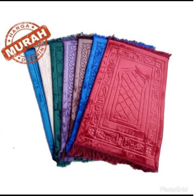 Sajadah motif timbul -  Sajadah empuk tebal - Sajadan Polos - Sajadah Sholat