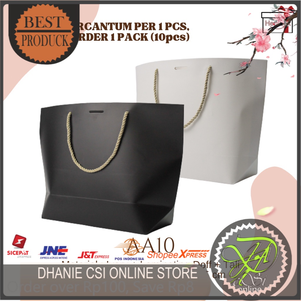 

Paper Bag Premium Simple, Goodie Bag, Souvenir, Gift, Packaging, Kemasan I AA10
