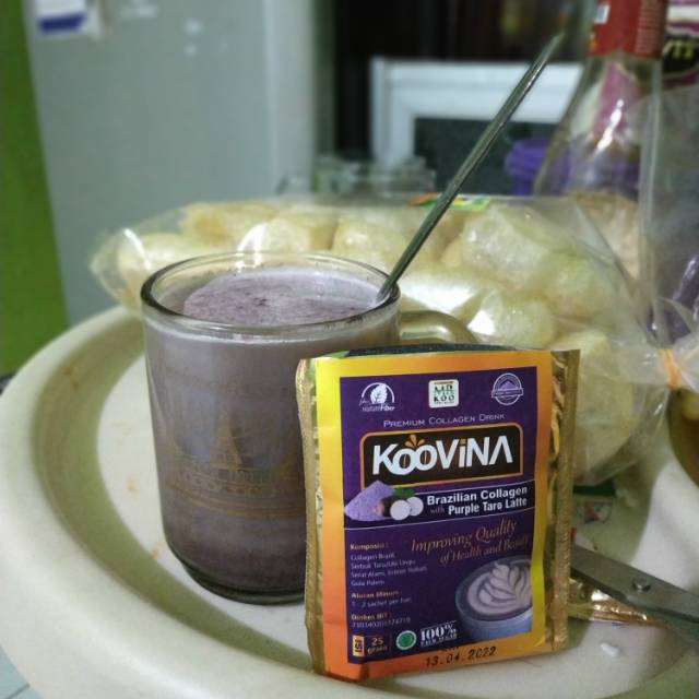 

Koovina drink kolagen brazilian taro latte