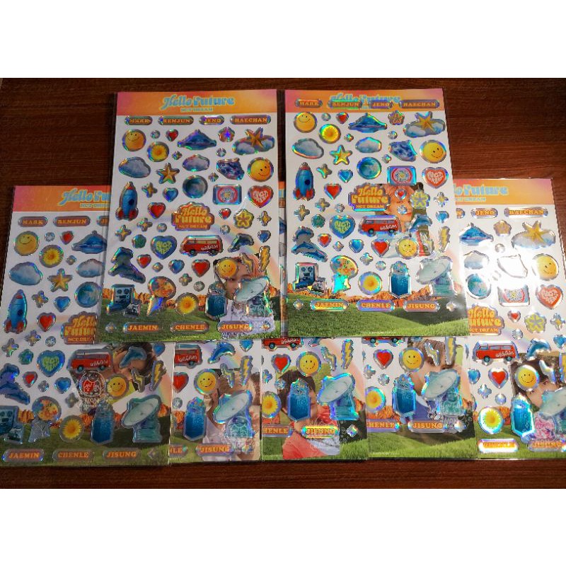 holo sticker epoxy nct dream mark renjun jeno haechan jaemin chenle jisung