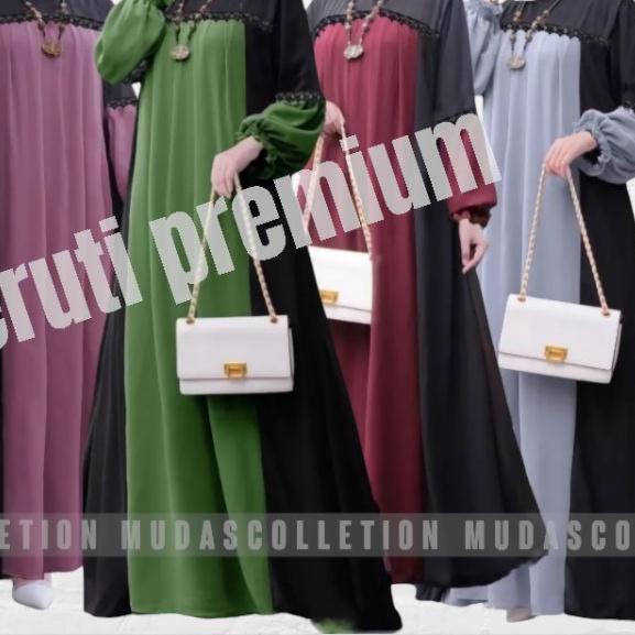Gamis Pesta Mewah Elegan Arifa Dress Premium Busana Muslim Wanita Terbaru Gamis Jumbo Ceruty Babydol