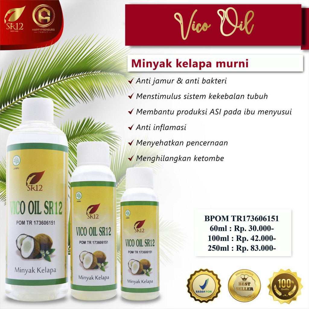 

BEST SELLER!! VCO/Minyak kelapa Murni/Vco Multi Fungsi