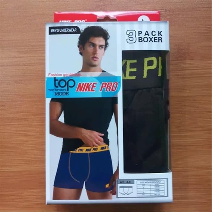 Jual Celana Dalam Boxer Nike Pro Size L - CD Laki-Laki Pria 3Pcs