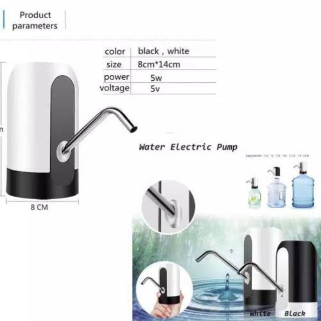 Pompa Galon Elektrik Recharge / Dispenser Air Galon