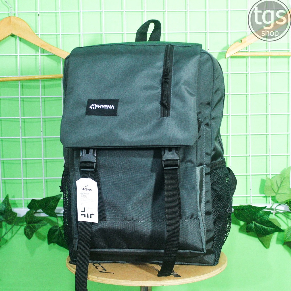 (TGS OLSHOP) Tas Kuliah Ransel Laptop Polos Pria Wanita 15L Cordura