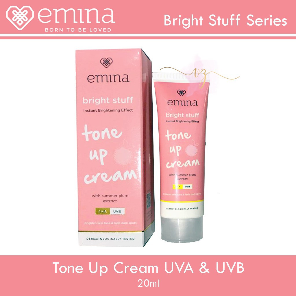 Emina bright stuff tone up cream pelembab wajah