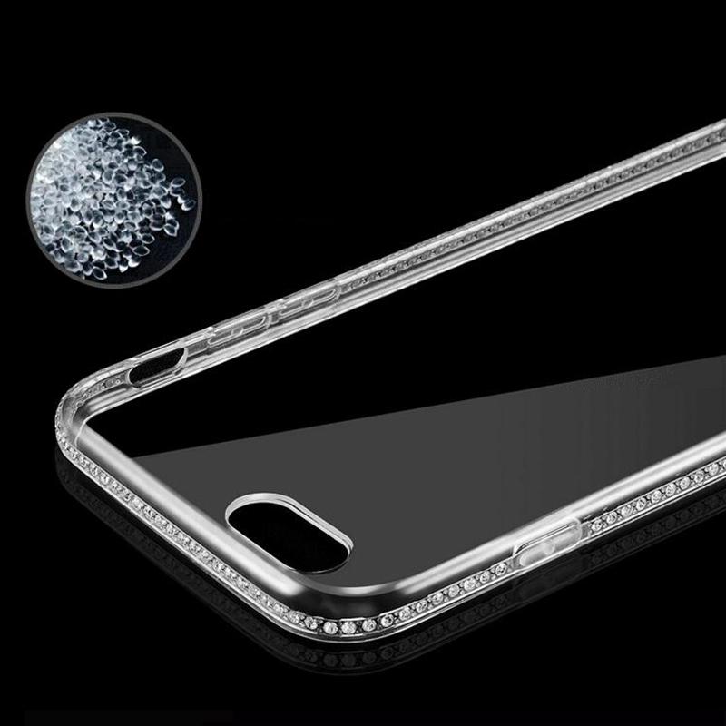 Casing Soft Case iPhone 7 8 Plus X Max XR Transparan Aksen Pinggiran
