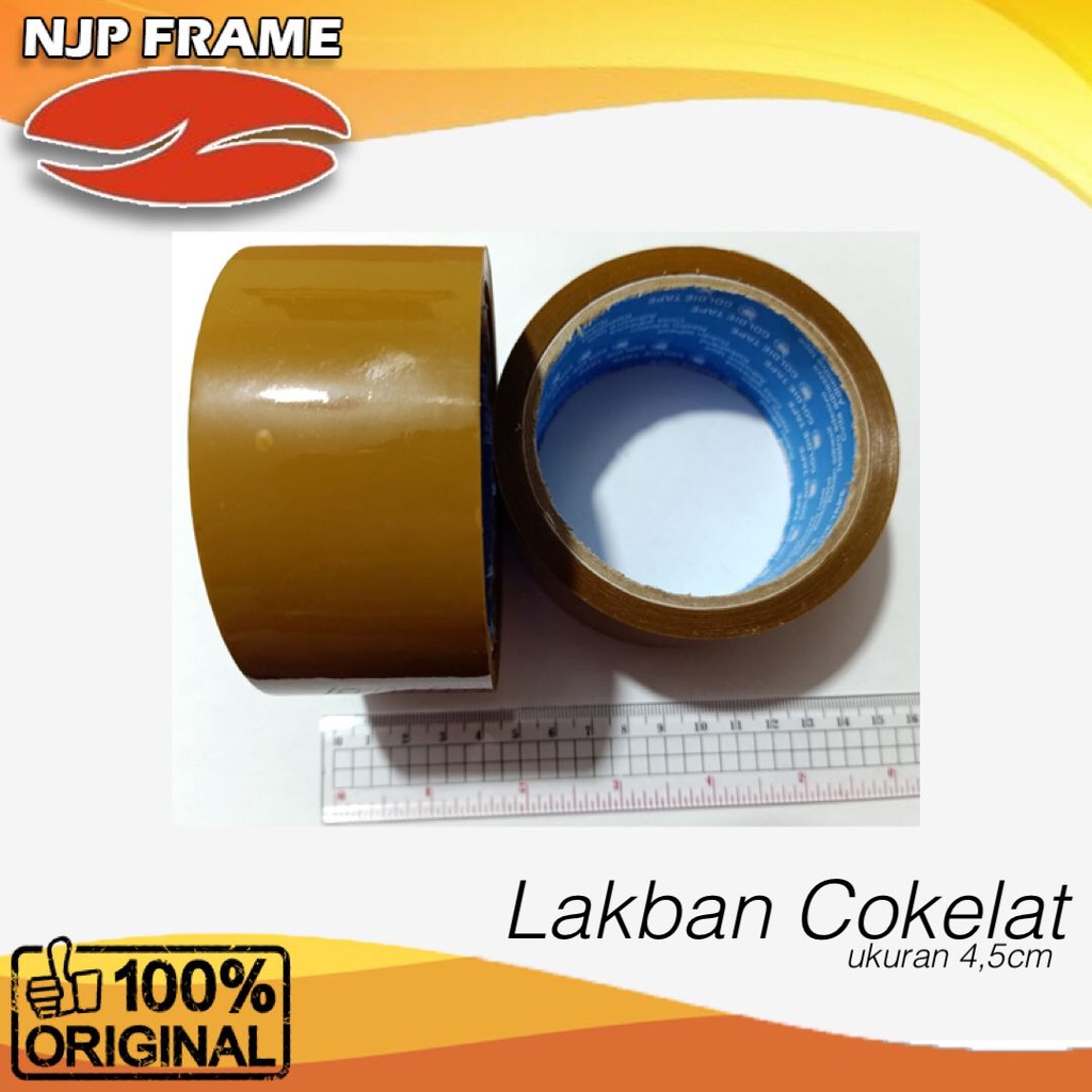 

Lakban Coklat ukuran 4.5cm