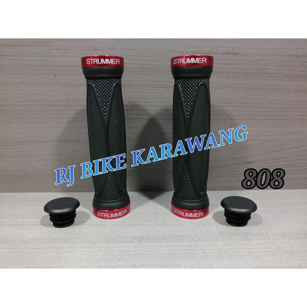 Hand Grip Sepeda Handgrip Strummer 808 Motif Oval