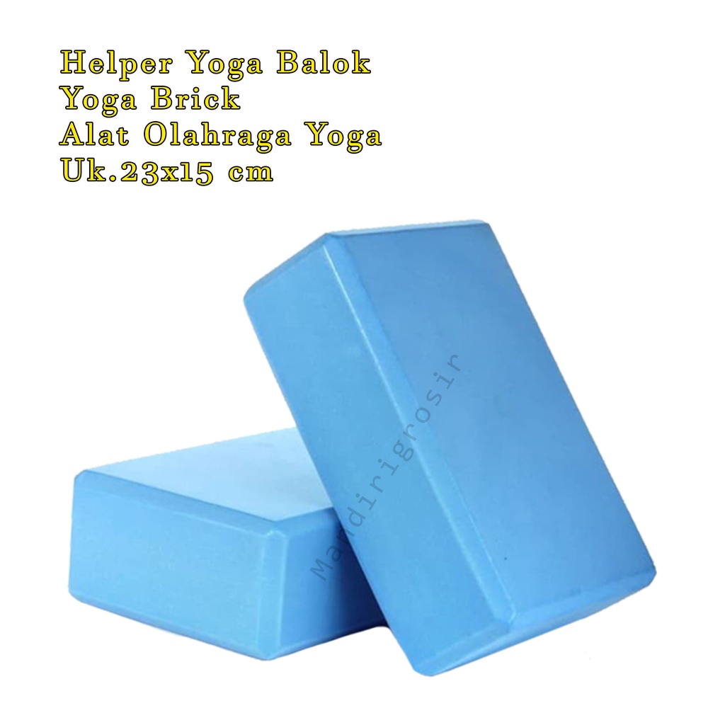 Yoga Brick * Helper Yoga Balok * Yoga Balok * Alat Olahraga Yoga * Uk.23x15 cm