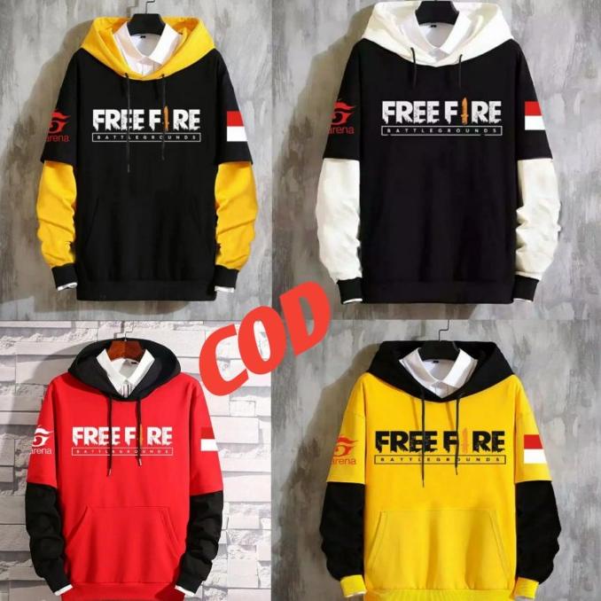 Jaket Hoodie Anak, Jaket Hoodie Free Fire,Jaket Hoodie, Sweter Anak