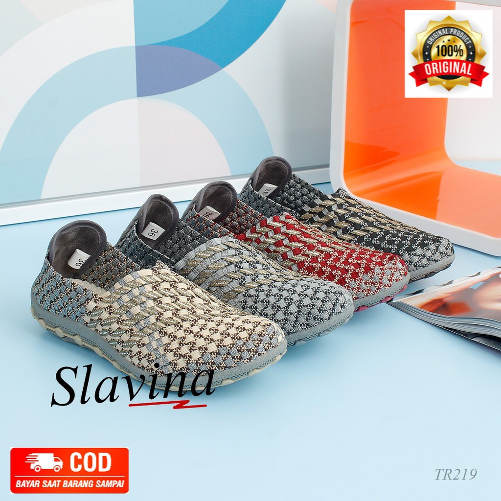 Sepatu Slavina Flat Rajut TR219