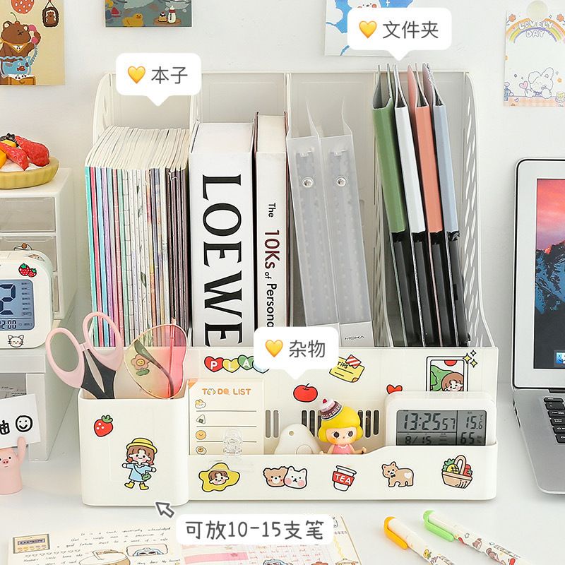 [littlecrab] Rak Buku Sekat Rak Penyimpanan Barang Pena Desk Organizer Rak Aesthetic Rak Ins Minimalis Meja Belajar Stationary Kit Berkualitas Korean Style Laci Rak Buku Lucu Unik[randomstuff] Rak Buku Sekat Rak Penyimpanan Barang Pena Desk Organizer Rak