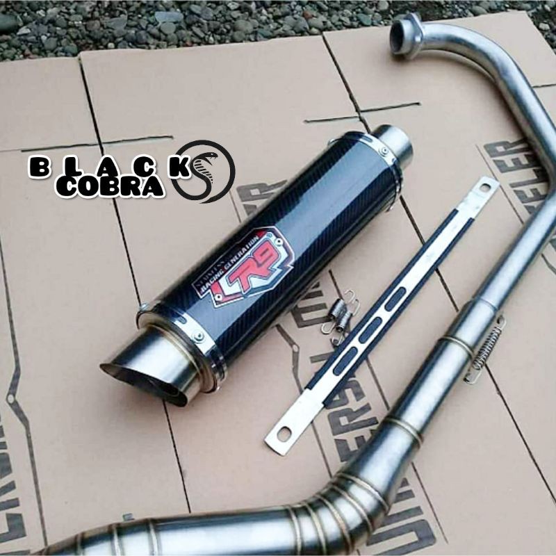 Knalpot R9 Carbon Fullsystem xabre-byson-gsxr150-satriaFu-vixion-cbr150-r15 dll