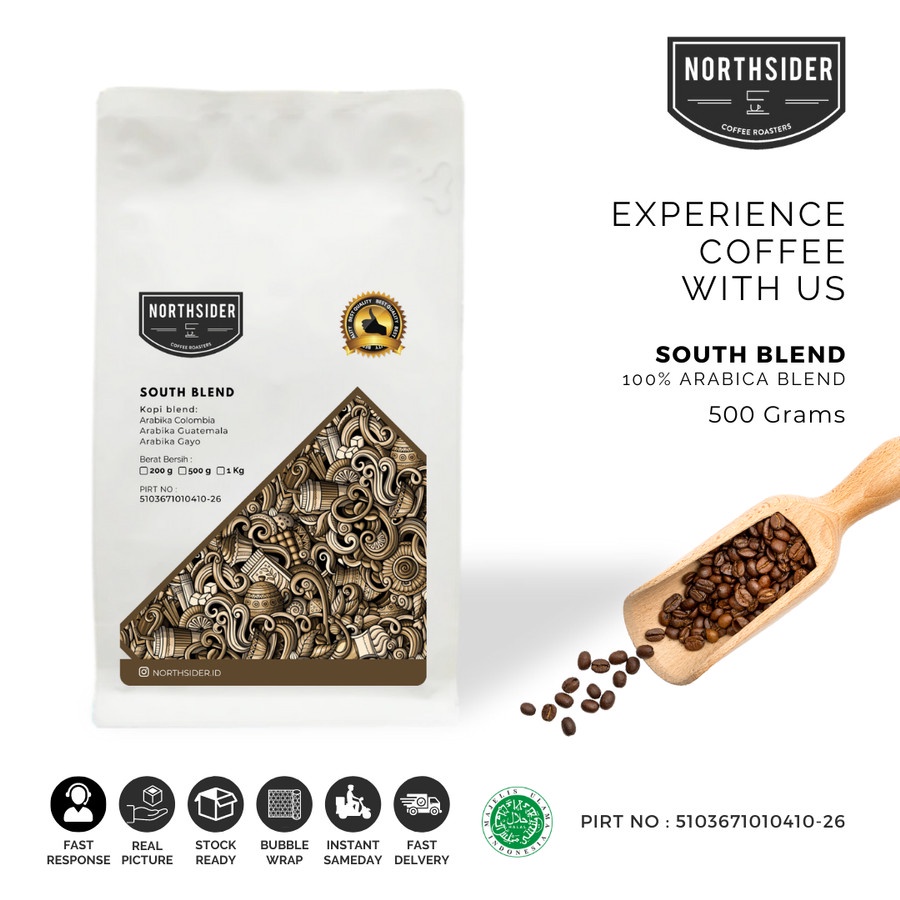 BIJI KOPI ARABICA SOUTH BLEND - 500GR SIGNATURE ESPRESSO BLEND