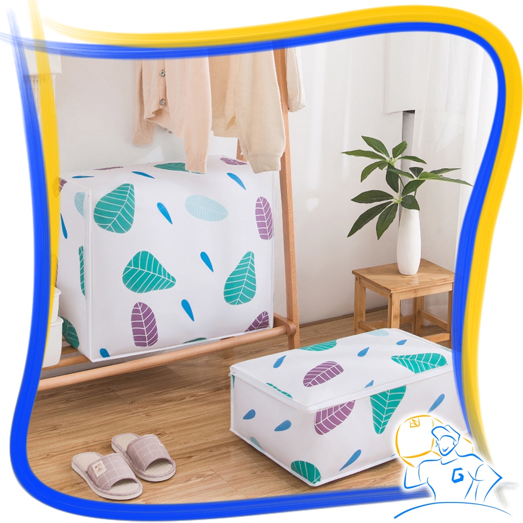 Tempat Penyimpanan Pakaian Anti Debu Kantong Baju Lemari Bed Cover Plastik  Ukuran Jumbo Storage Cloth Dust Cover