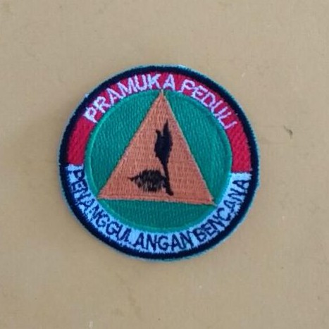 Badge Pramuka Peduli Penanggulangan Bencana 6 cm