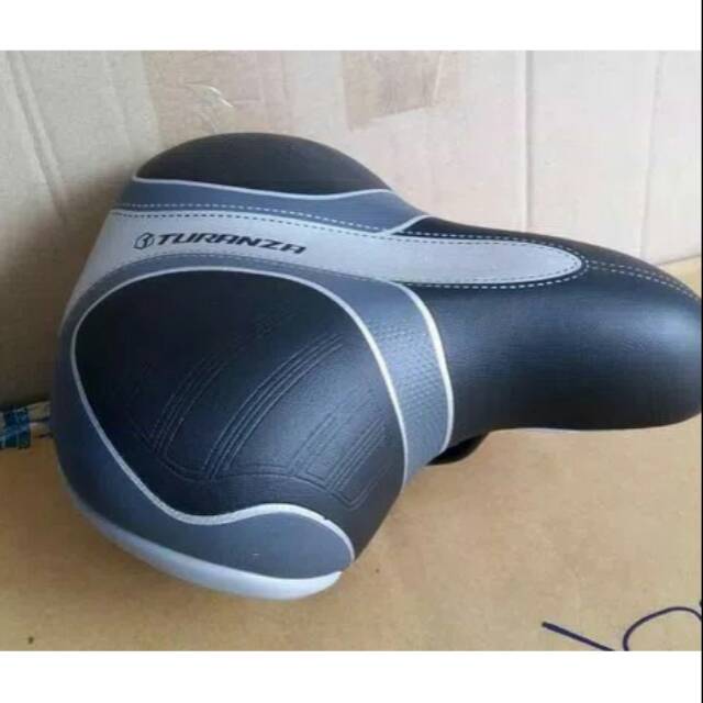 Sadel sepeda mini/ctb/ lipat turanza silver black