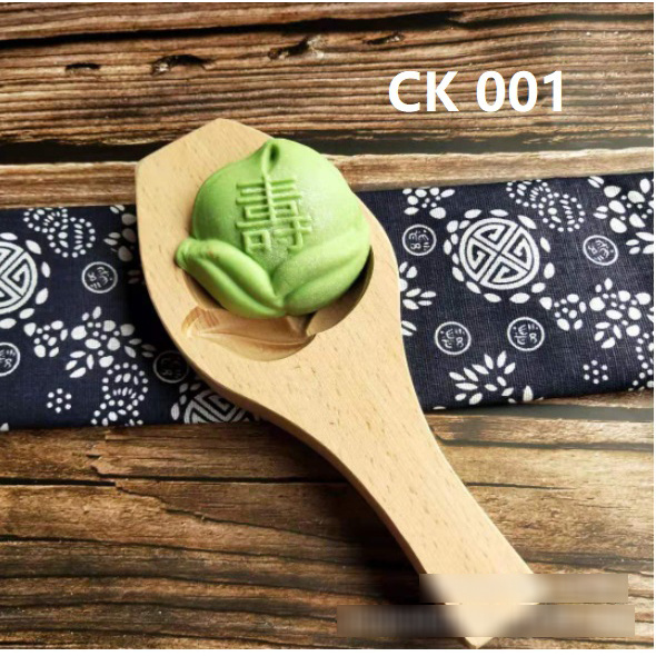 Cetakan Kayu Mooncake Persik Peach Shou Angkong Pia Kue Tok Angku Thok