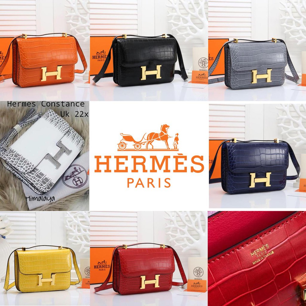 Bag H Fashion Constance Croco 383# with Box VC