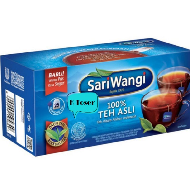 

TEH SARIWANGI CELUP 1 KOTAK Isi 25 Kantung