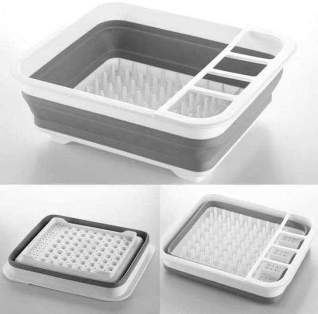 DISH DRAINER RAK PIRING RAK PENGERING ALAT DAPUR RAK SENDOK GARPU