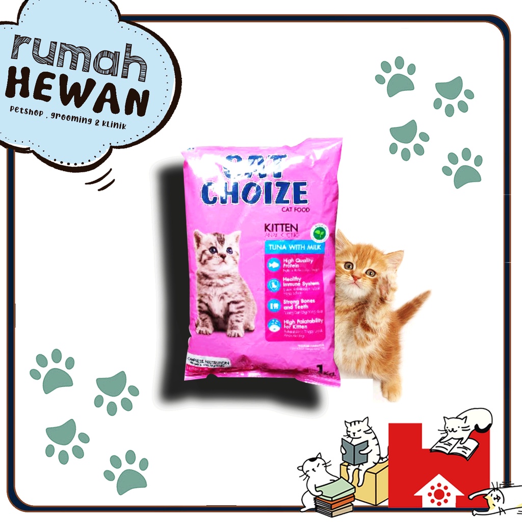 Cat Choize Kitten Tuna &amp; Salmon Paket 1kg 10pcs Makanan Kucing