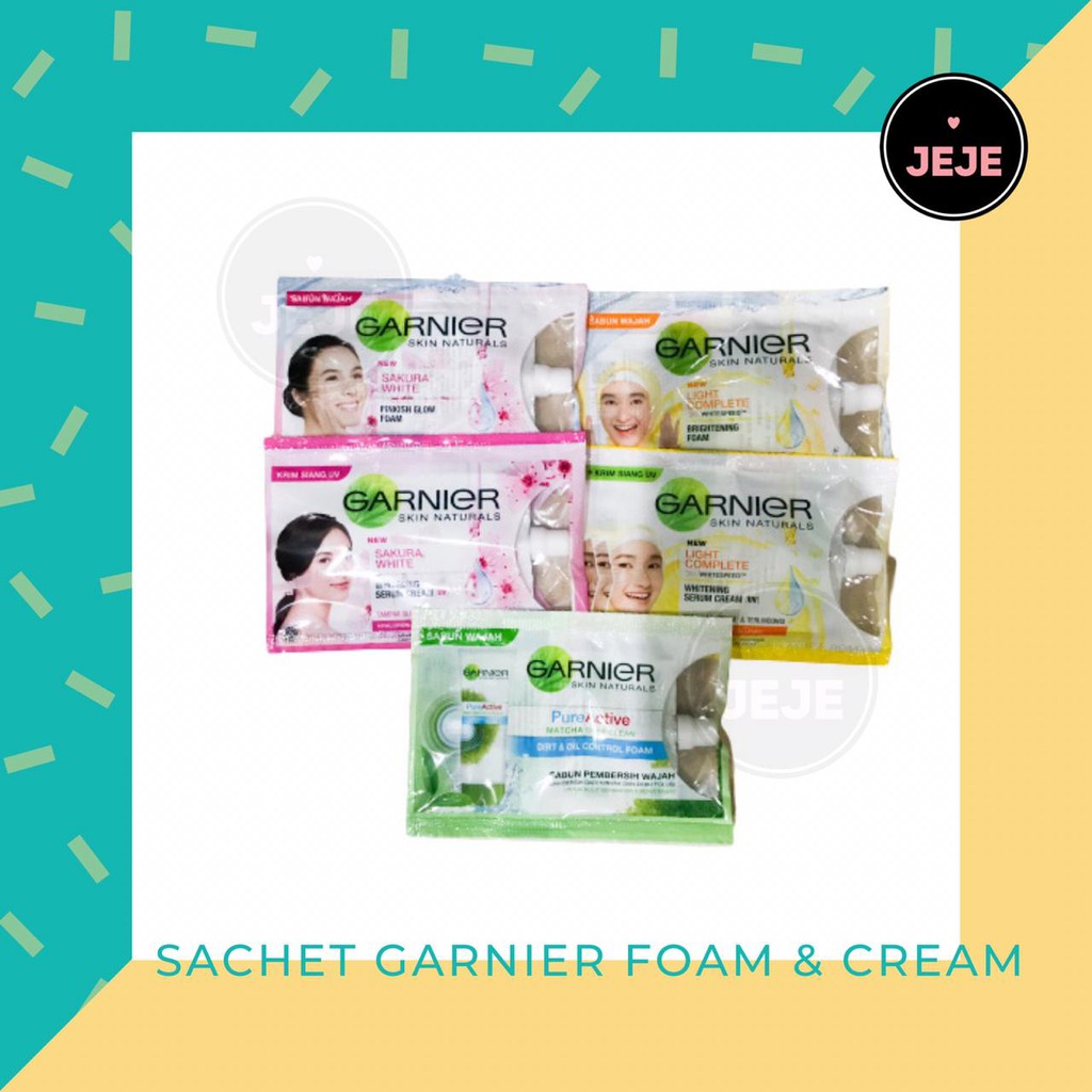 GARNIER Sachet | UV Light Complete Sakura White Foam Day Yoghurt Cream