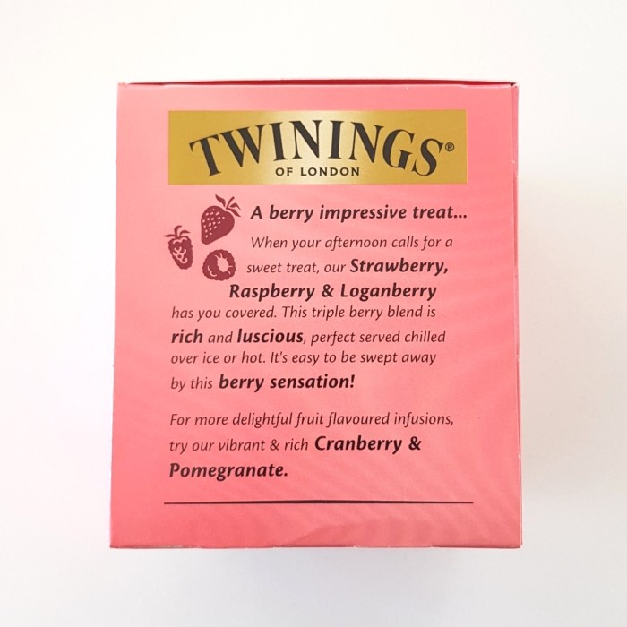 

Bb0621D Twinings Strawberry, Raspberry & Loganberry 10 Tea Bags 0547771
