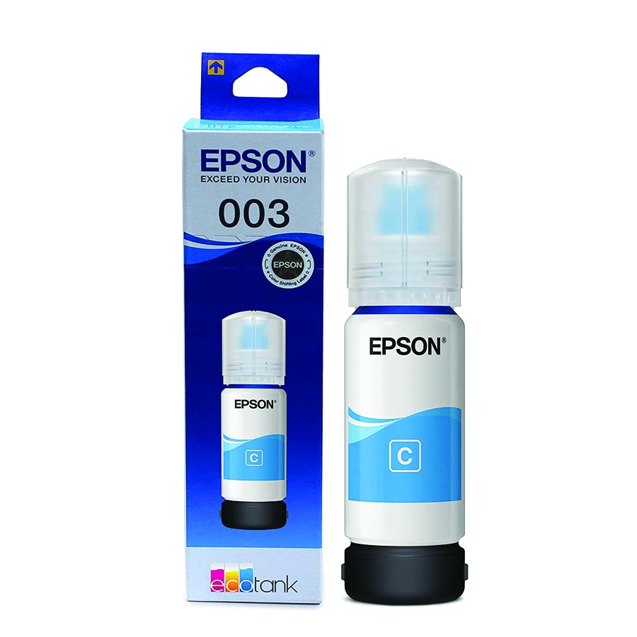 003C | REFILL INK EPSON 003 CYAN ORIGINAL RESMI